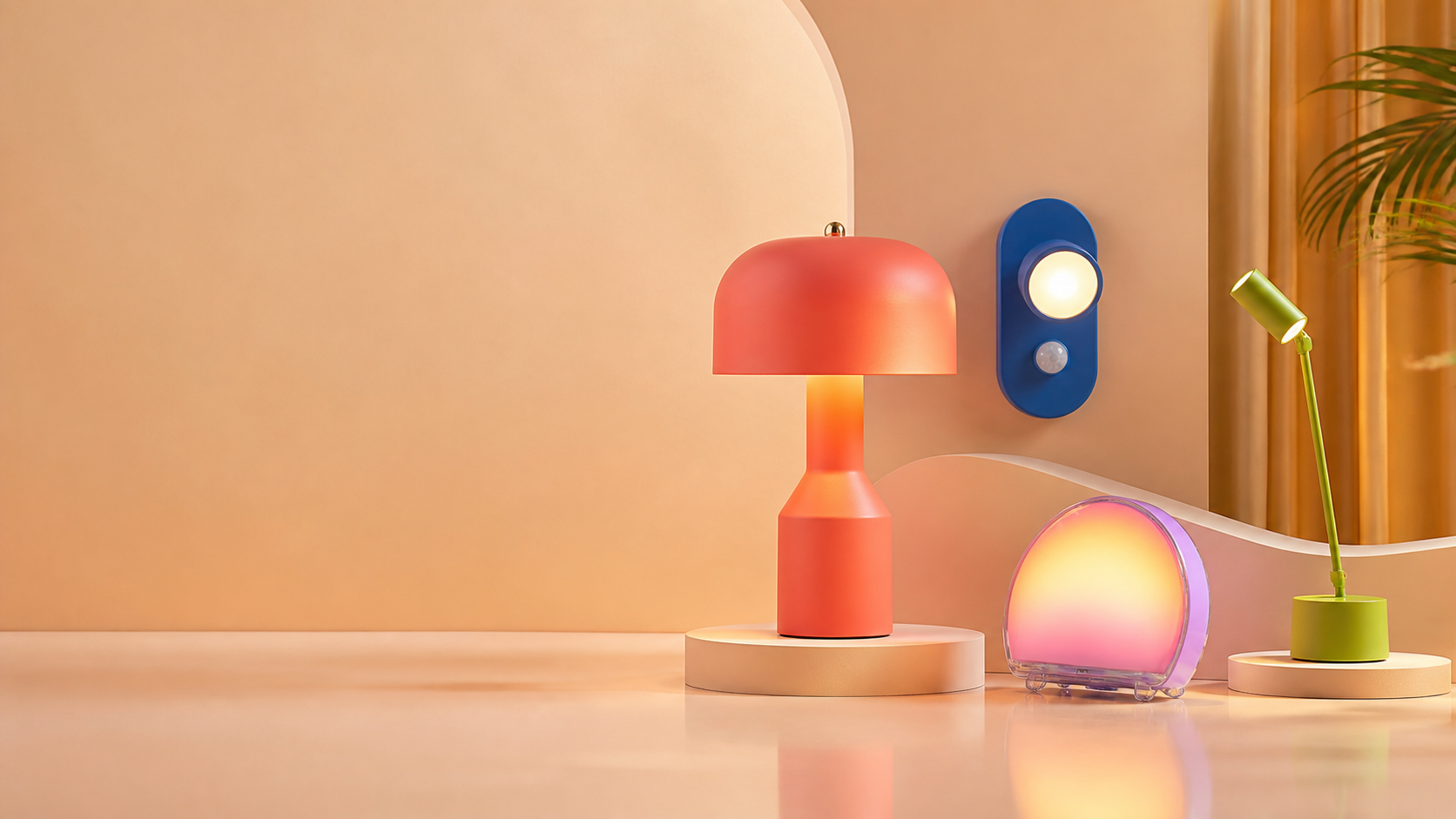 Colorful smart lighting products from ByNookly